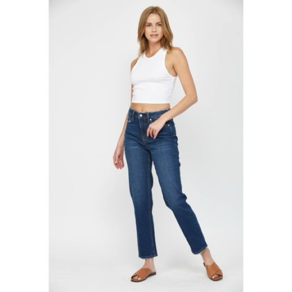 Straight Leg Wedge Women's Jeans